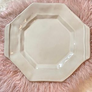 Vietri Italy Cream Large Platter Tray